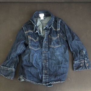 Old Navy thick denim button down